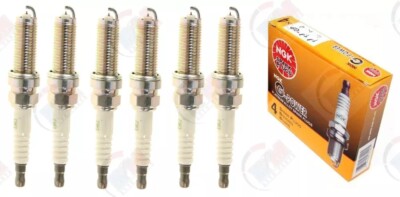 6 Ignition Coil Red & 6 Platinum Spark Plug for Nissan