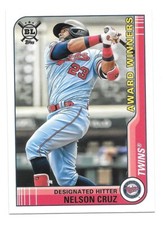 2021 Topps Big League NELSON CRUZ - MARVIN MILLER MAN of the YEAR WINNER #273