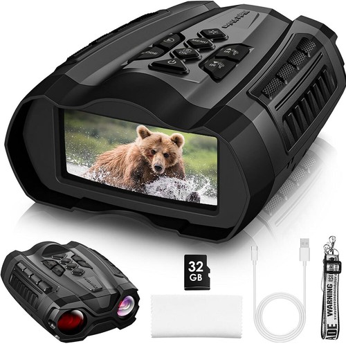 Hunting IR 850nm Night Vision Binocular Goggles 3.5inch LCD 10X Digital Zoom CAM - Picture 16 of 16