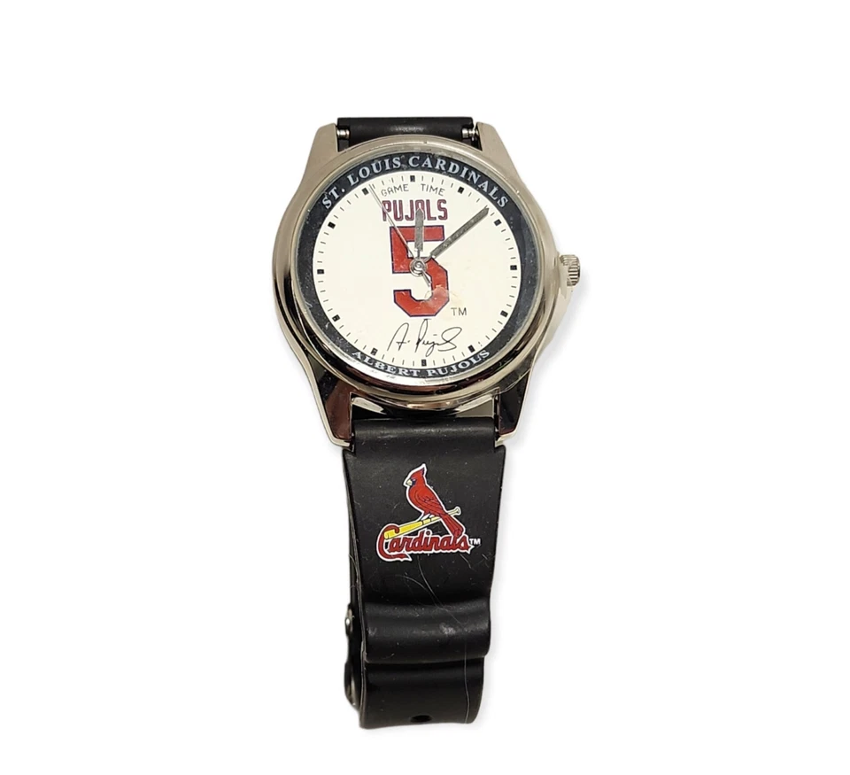 Albert Pujols MLB St. Louis Cardinals Baseball Watch with Tin Game Time 2004 - Image 3 of 4