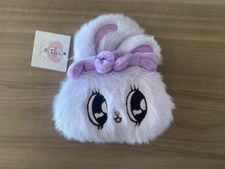 Estuche para monedas de felpa ESTHER BUNNY púrpura JAPÓN NUEVO