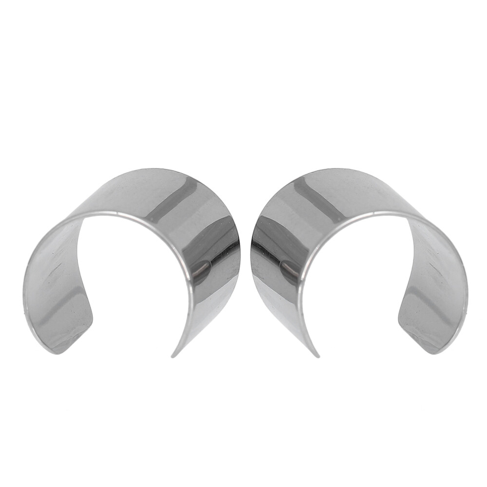 2Pcs Stainless Steel Ear Cuffs Fashion Jewelry Gift for Girls Boys