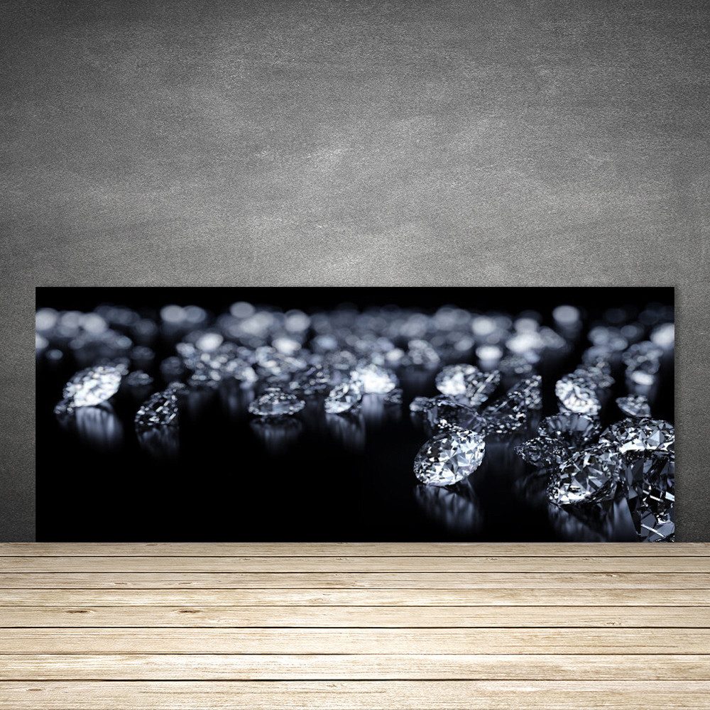 Crédence de cuisine en verre Art Diamants panneau décoratif haut de gamme 125x50 cm