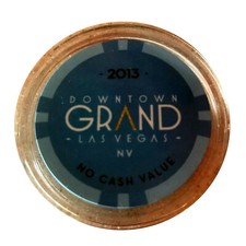 New 2013 Limited Edition Downtown Grand Las Vegas Blue Casino Chip