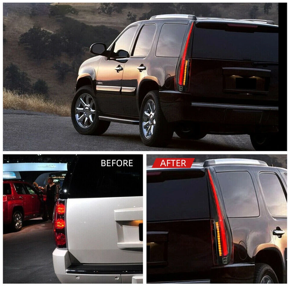 Luces traseras LED derechas traseras para Tahoe GMC Yukon Chevy Chevrolet Suburban 2007-14 Foto 4 de 4