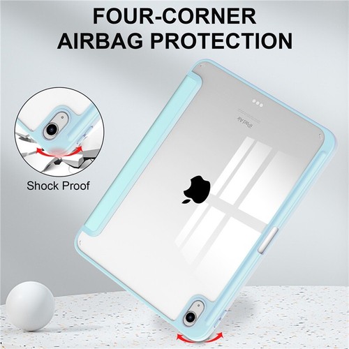 Für iPad A16 11/10/9/8/7/6/5.Gen Air 4/5 Pro 11/12.9 Anti-Schock Smart PU Cover - Afbeelding 40 van 57