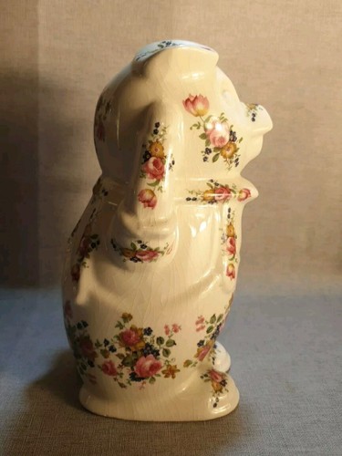 Vintage Staffordshire Ironstone Floral Pig NWAO YWAO Staffordshire 22 cm - Picture 3 of 7