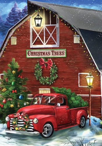 Christmas Tree Farm Garden Flag