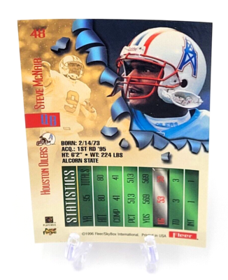 1996 Fleer Metal Football Steve McNair Houston Oilers #48 | eBay
