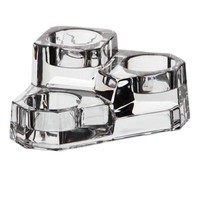 Teelichthalter 3Er Lucio Kerzenhalter Glas Bleikristall 6,5Cm Transparent