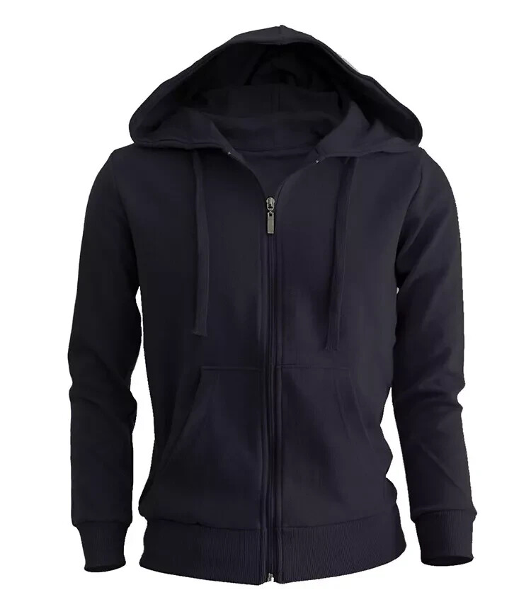 Women's Black Full Zip Hoodie - Cotton Fleece, Warm, Comfy, Sizes Small To 3XL 5 thumbnail image