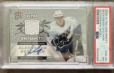 Alexander Ovechkin Fleer Ultra 2006-07 Uniformity Jersey Auto Patch #17/35 PSA 7