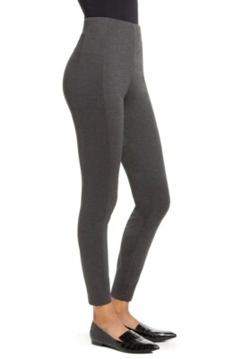 NEW Lysse Women's Laura Ponte Leggings 2248 Charcoal Grey XS