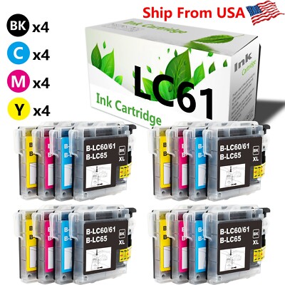 Kit Inchiostro Ricarica Per Brother LC61 DCP-165c 375CW 385CW - Foto 9