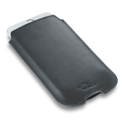 Philippi - graue Lederhülle ''ALEGRO'' iPhone 6/7/8 in Präsentations-Geschenkbox