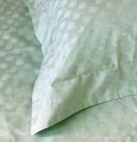 Hotel Luxury 800TC Cotton Art Deco Duck Egg Extra Deep Fitted Sheet Duvet Cover