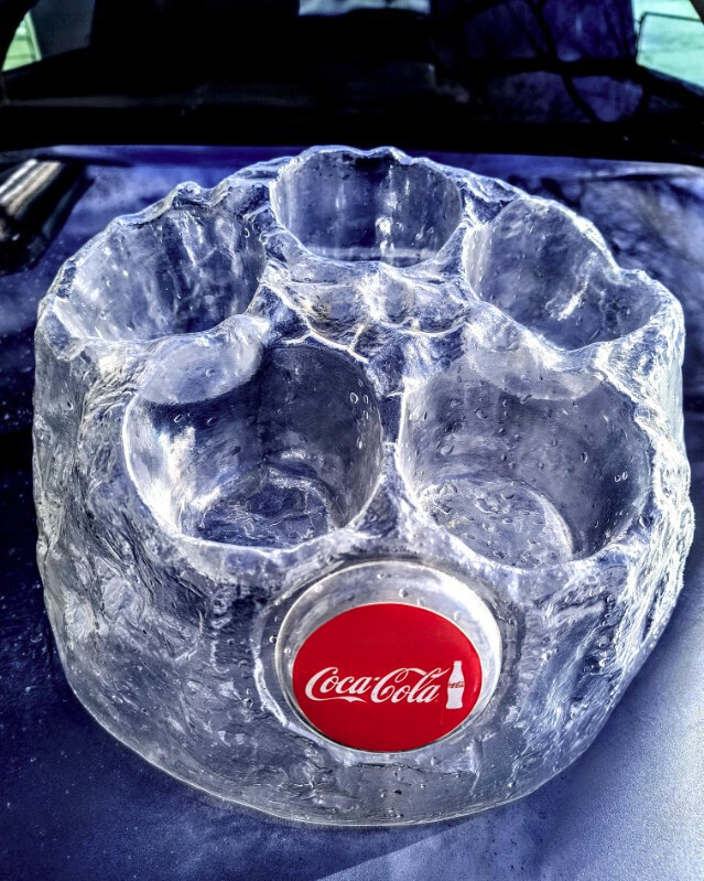 8-Coca Cola Holiday Round Bottle Christmas Ornamet  2008-10 Mountain Holder Coke