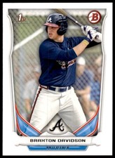 2014 Bowman Draft #DP28 Braxton Davidson BRAVES