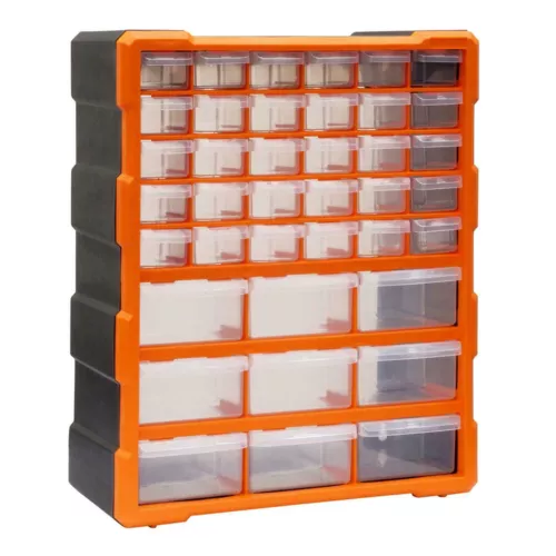60 Drawer Plastic Small Parts Organizer Storage Hardware Craft Cabinet Nuts Bolt - Picture 16 of 38