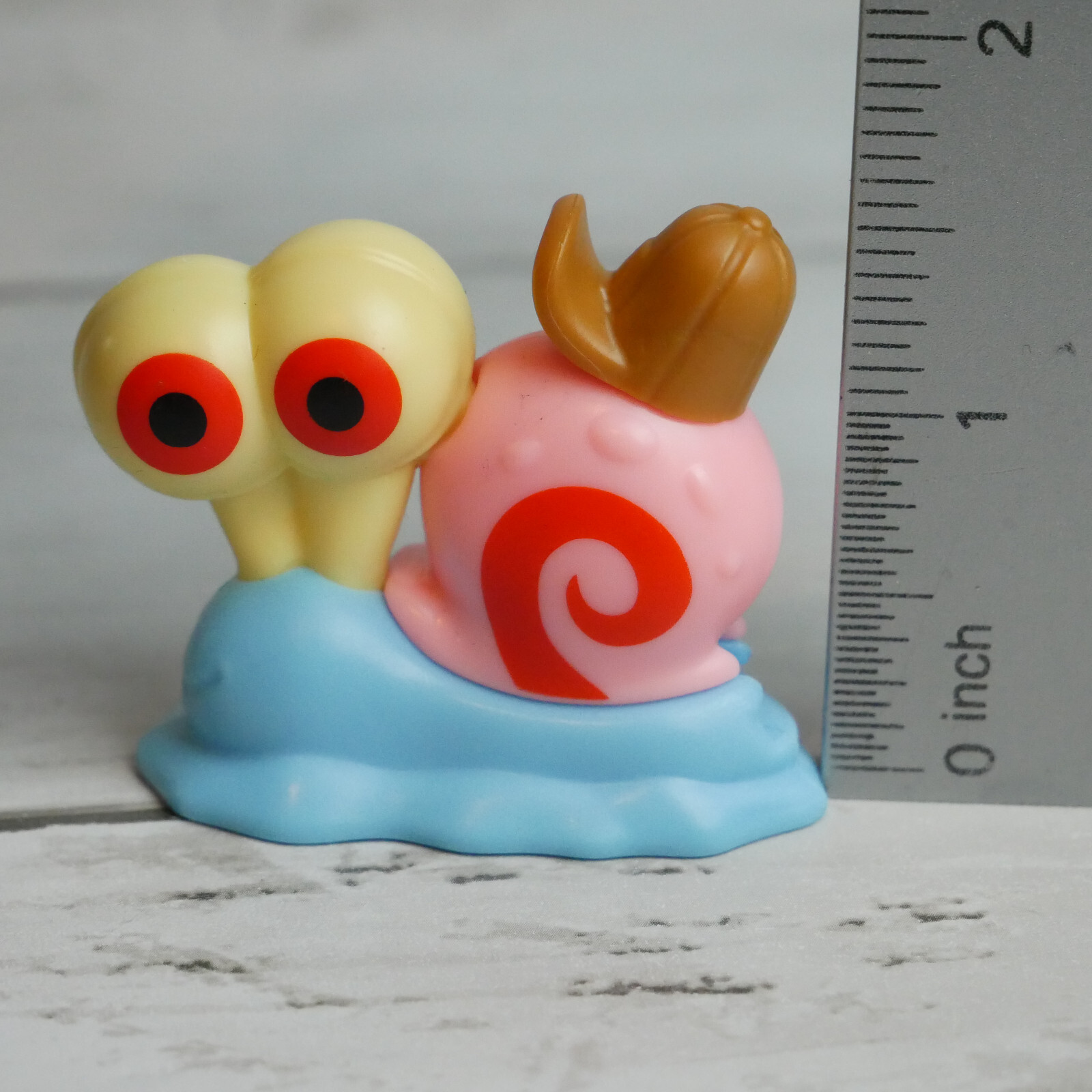Sponge Bob Square Pants Gary the Snail Cake Topper Hard Plastic Toy 1.5" Tall