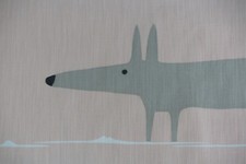Image of HARLEQUIN SCION CURTAIN FABRIC DESIGN "Mr Fox" 2.85 METRES BLUSH COTTON MIX