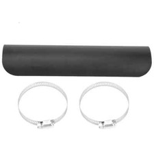 Motorcycle Exhaust Heat Shield  Exhaust Pipe Universal Matte Black Chop Custom