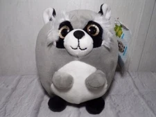 Toy Factory Smooshimals Series 2 Raccoon Plush Stuffed Animal 6" Glittery Eyes