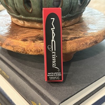 M.A.C~Macximal Matte Lipstick  in 691 Ruby Woo~0.12oz / 3.5g~Full Size~NIB~