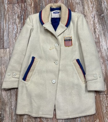 VINTAGE Lakeland Sportswear 1964 Olympics US Team Parade Coat Size Women s 12
