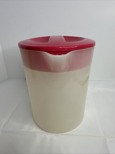 Mr Coffee Iced Tea Maker Replacement 3 Quart Pitcher ONLY Pink Lid & Handle TM70 - Picture 2 of 10