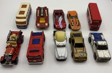 Lot Of 10 Vintage Diecast Cars Mixed Lot Hot Wheels Matchbox