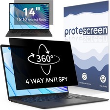 360 Anti-Glare Privacy Screen for 14" Laptops, 16:10 Blue Light Filter Shield