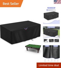 Drawstring Waterproof Pool Table Cover for 7/8/9 FT Sizes Lightweight Secure