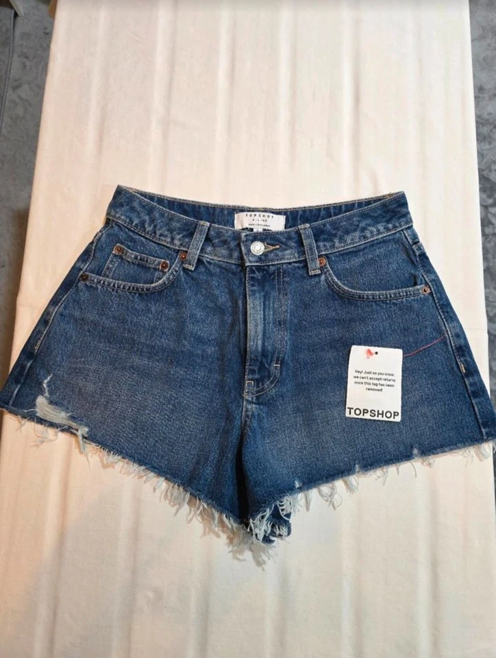 Top-Shop Damen Jeans Shorts, Hot Pants Gr. 34 Neu Mit etikett - Bild 2 von 4