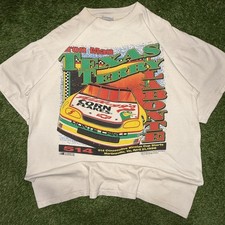 Vintage 90s Texas Terry Labonte NASCAR 1 Sided Graphic NASCAR T-Shirt Size L