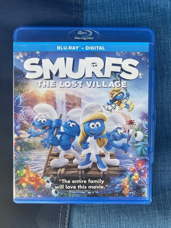 Smurfs: The Lost Village - Blu-ray No Digital LIKE NEW! Demi Lovato