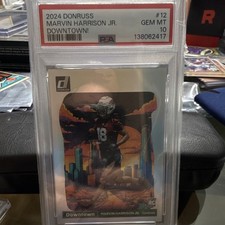 2024 Panini Donruss Downtown Marvin Harrison Jr. #12 Rookie PSA 10