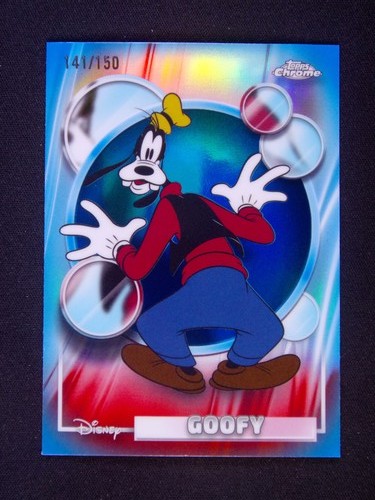 2026 Topps Chrome Disney #52 Goofy Blue Refractor /150