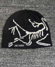 Arc’teryx Bird Head Toque Beanie Orca - Black Wool – Unisex Winter Hat - NWT