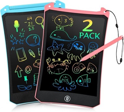 EooCoo Toddler Toys, LCD Writing Tablet for Kids 2 Pack, Toddler Travel Essentia