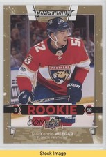 2017-18 Upper Deck Compendium Rookies Gold Mackenzie Weegar #859 READ 0ea8