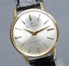 Vintage 1960 [N MINT ｗ/Case] SEIKO Matic J14074D 35mm Silver Gold AT Mens Watch