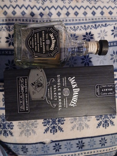 RARE UNRINCED JACK DANIEL'S  EMPTY BOTTLE GREENVILLE SWAMP RABBITS ENGRAVED LOOK