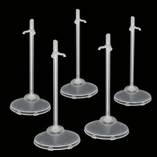 12 Doll Stands Adjustable 812 Inch Clear Plastic Display Holder Figure