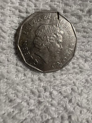 East Caribbean States 2004 One Dollar Silver Coin Queen Elizabeth II Error