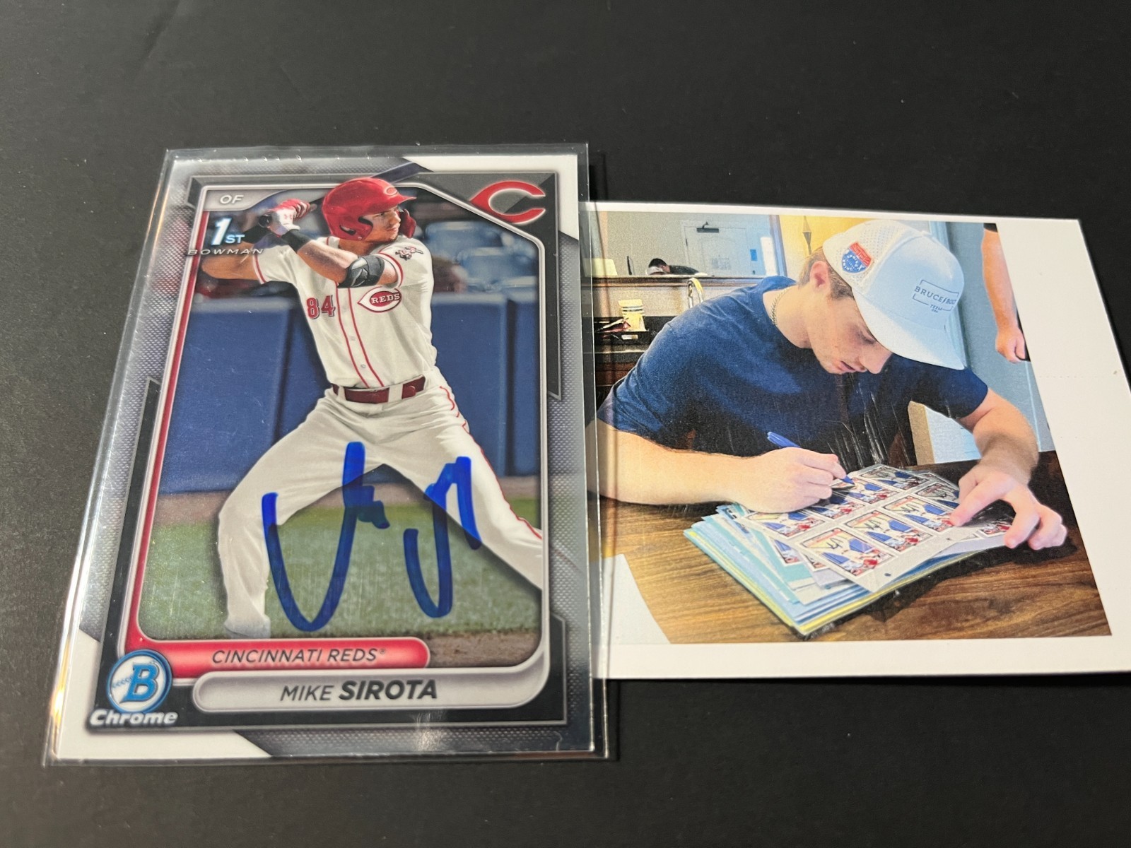 Mike Sirota Los Angeles Dodgers Auto Signed 2024 1st Bowman Chrome