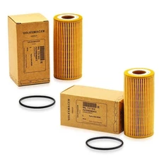 2Pcs 06L115562A OEM Oil Filter For Audi A3 A4 A5 Q5 VW Jetta Golf MK7 1.8T 2.0T