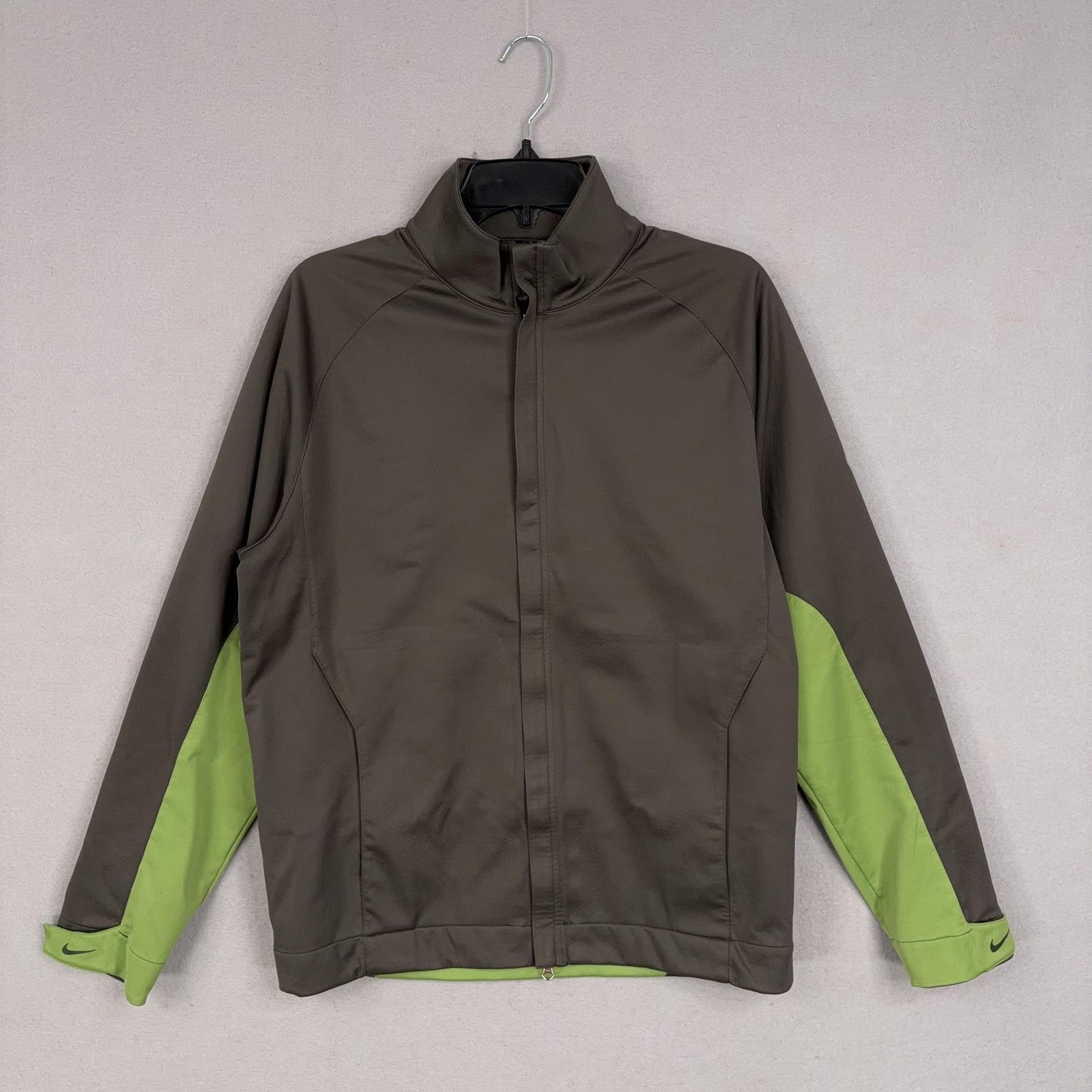 Nike Golf Jacket Mens Small Green Pro Sphere Performance Windbreaker Softshell