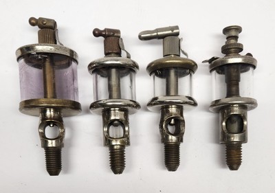 4 Vtg Nickle Plated Oilers De-Laval Separator & National Brass Hit & Miss Engine
