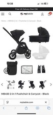 My Babiie MB450 2-in-1 Travel System black  pram/pushchair Brand-New Boxed